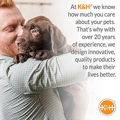 K&H Pet Products Dog Car Net, Pet Travel Safety Barrier, Auto Safety Organizer with Pocket & Mesh Vent Cover for Cars and SUV's, Car Divider for Safer Driving, Universal Bungee Cord Fit - 23 X 24in