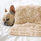 Pet Dog Bed Blankets, Fluffy Fleece Dog Throw Blankets Sleep Mat,Soft Puppy Blankets Cat Kitten, S M L XL,Fuzzy Reversible Sherpa Blanket for Bed, Couch, Sofa, Travel,Washable & Lightweight - color: Beige, size: 30 INCH X20 INCH