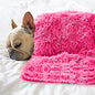 Pet Dog Bed Blankets, Fluffy Fleece Dog Throw Blankets Sleep Mat,Soft Puppy Blankets Cat Kitten, S M L XL,Fuzzy Reversible Sherpa Blanket for Bed, Couch, Sofa, Travel,Washable & Lightweight - color: Rose Red, size: 40 INCH X30 INCH