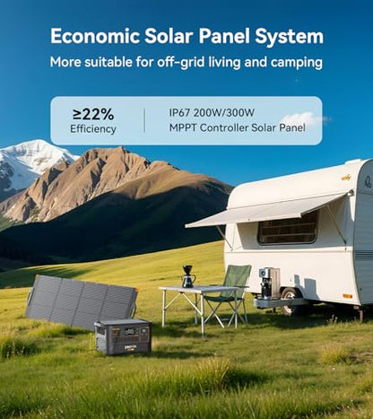PECRON F3000LFP Power Station with 5120Wh FP5000-48V Extra Battery, Total 8192Wh Solar Generator Kit for Home Use - style: F3000LFP+F5000-48V Battery