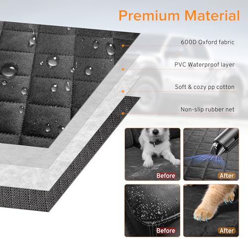 Dog Car Seat Cover for Back Seat Compatible with Mazda CX50 CX-50 CX5 CX-5 CX30 CX-30 Accessories, Waterproof Non-Slip Pet Bench Backseat Covers 2026 New
