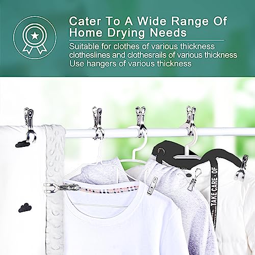 (40 PCS) Stainless Steel Clothes Pins Heavy Duty Outdoor, Mini Laundry Clothespins, Small Metal Bag Chip Clips, Food Packages, Clothesline Sock Snack Clips, PHYDELU - size: 40pcs small size Clothes Pins