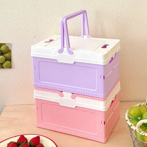 Portable Folding Storage Box for Camping Gear and Home Organization Easy to Carry Household Organization Case