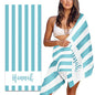 Personalized Beach Towel Graduated Gifts for Students Custom Microfiber Beach Towels with Name Sand Free Pool Towel Quick Dry Blanket Stripes Print Beach Towels for Adults 30x60 Inch-Light Blue - color: Light Blue