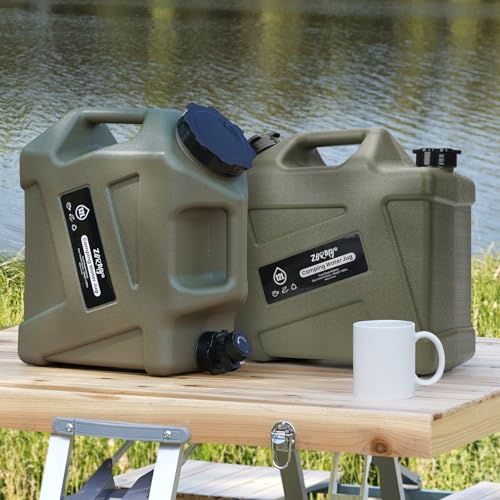 3.2 Gallon Portable Water Storage Container with Spigot, BPA Free Large Emergency Water Storage for Vehicle, Car, Outdoor Hiking, Picnic
