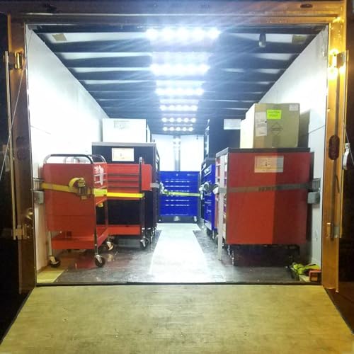 Ampper 12V 300 LEDs Interior Van Lights, LED Ceiling Lights for Van RV Boats Caravans Trailers and More (100 Modules, White) - size: 300 LEDs