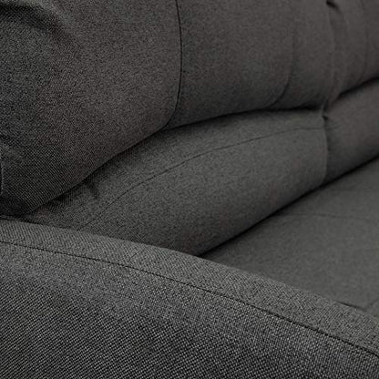 RecPro 70" RV Jack Knife Sofa w/Arms | RV Sleeper Sofa | RV Couch | RV Living Room (Slideout) | Camper Furniture (Fossil) - color: Fossil