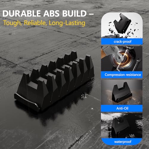WAENLIR 48PCS Magnetic Modular Wrench Organizer Set-Tool Drawer Storage Rack with Metric&SAE Labels, Wrench Holder with Magnet, Perfect Tool Gift for Men, father, boyfriend, DIYers & Mechanics (Black) - color: Black