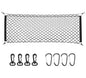 MICTUNING 2-Layer Heavy Duty SUV Truck Cargo Net, 44 x 15 Inch Universal Bed Net with Hooks, Adjustable Highly Elastic Storage Organizer Mesh Net Compatible for Pickup Truck SUV - size: 44 x 15 inches