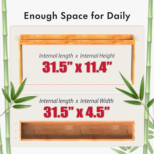 Mount Walker Bamboo Over the Stove Spice Rack, Stove Shelf with 6 Hooks for Back of Stove, 31.5" Kitchen Counter Shelf, Heat-Resistant, Kitchen Countertop Shelf for Spice Organization - color: Bamboo