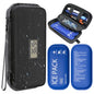 Insulin Cooler Travel Case TSA Approved Diabetic Medicine Cooling Bag with Digital Temperature Display, 2 Ice Pack - color: Black