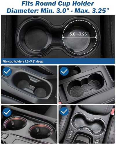 JOYTUTUS Cup Holder Phone Mount for Car, Car Cellphone Large Adapter Long Arm with 360 Degree Rotation, Compatible iPhone, Samsung & All Smartphones,Black,1 Pack - color: Black