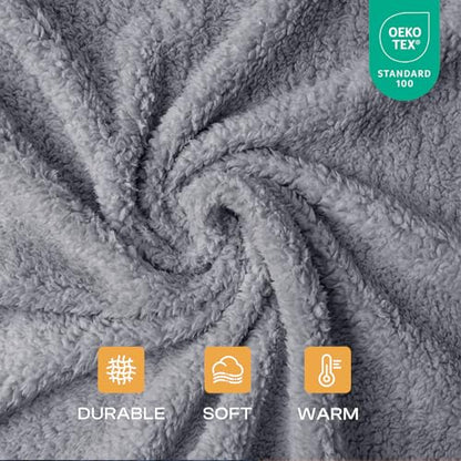 1 Pack 3 Calming Blankets Fluffy Premium Fleece Pet Blanket Soft Sherpa Throw for Dog Puppy Cat Beige/Pink/Grey Medium (30" x20") - color: Beige/Pink/Grey, size: Medium (Pack of 3)