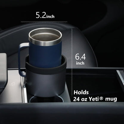 SEVEN SPARTA 2 Pack Car Cup Holder Expander Organizer Adjustable Base, Compatible with Yeti 20/26/30 oz, Hydro Flasks 32/40oz, Nalgenes 30/32/38/48 oz, Other Bottles in 3.4"-3.8" (Silver) - color: Silver, size: Medium*2