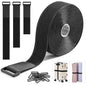 Trilancer 1.5''x 16Ft Heavy Duty Hook and Loop Straps with 15 Buckles – Adjustable, Cut-to-Length, Reusable Cinch Straps for Securing Cables, Hoses, Pipes, and More - size: 1.5'' x 16Ft
