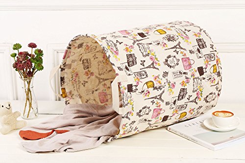 Merdes 19.7’’ Waterproof Foldable Laundry Hamper, Dirty Clothes Laundry Basket, Linen Bin Storage Organizer for Toy Collection (Paris) - color: Paris