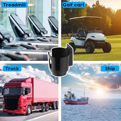 Multi-Size Wall Mount Cup Holder, Beer/Can/Drink/Wine Bottle Holder, Can Hold Mugs for Cars, Trucks, RVs, Vans, Boats
