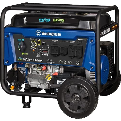 Westinghouse 12500 Watt Dual Fuel Home Backup Portable Generator, Remote Electric Start, Transfer Switch Ready, Gas and Propane Powered - style: 12500 Watts - Dual Fuel