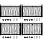 Frienda 2 Pcs Stretchable Small Cargo Net Pocket Boat Storage Mesh Net Elastic Automotive Storage Pouch with Mounting Screws and Hooks for Truck Car SUV Boats (21 x 9.8 Inches) - size: 21 x 9.8 Inches