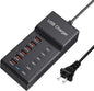 Multi USB Charger USB C Charging Station Block 50W 12 Ports Multiple USB C Hub USB Charging Strip for iPhone 13/14/15/16/Smartphone/Tablet - size: 50W 12 Port B