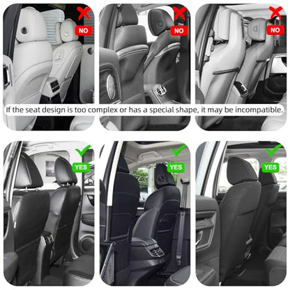 TAIKOO Seat Back Protector,Shields Seat Backs from Kicks and Adds Storage | kick mats back seat protector easy to install and clean, well-crafted, sturdy, durable and stylish.2 Pack - color: Style A-Beige