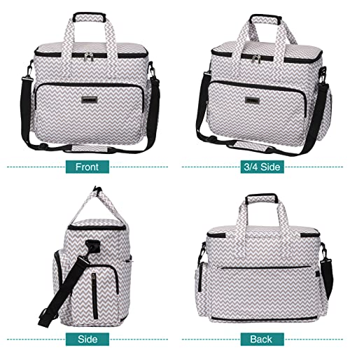BAGLHER Dog Travel Bag, Pet Travel Bag (ALL Pet Travel Supplies), With 2 Pet Food Containers and 2 Collapsible Silicone Bowls; Essential Kits for Pet Travel BLW - color: BLW, size: Large