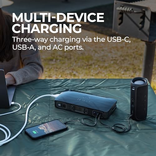 HALO Bolt Ultimate 2 Portable Car Battery Jump Starter | 130 PSI Air Compressor, 55.5Wh USB Power Bank with AC Outlet, Emergency Floodlight & Charger, Jumps Cars SUVs & Trucks, Inflates Tires — Black - color: Black