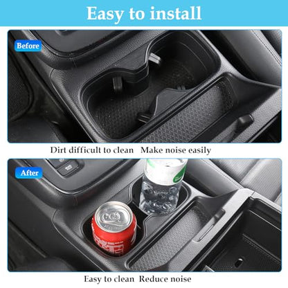 Front Cup Holder Compatible with Honda 2023-2025 2026 CRV Accessories (Include HEV) TPE Material Front & Rear Insert Center Console Organizer - color: for Honda 2023-2026 CRV (Front)