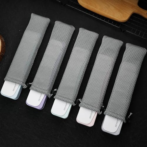 DEVICO Travel Utensils With Case, 18/8 Stainless Steel Camping Utensils, Reusable Portable Silverware Cutlery Set For Lunch Box, Include Fork Spoon Chopsticks - color: Gray