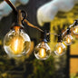 Outdoor String Lights 200FT 2-Pack LED Outside Waterproof Patio Lights Backyard Heavy-Duty Shatterproof Plastic G40 Bulbs 0.6W Efficient Connectable Globe Light Decor Yard Café Exterior - size: 200FT