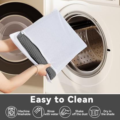 Triohero Bathroom Rugs Non Slip Washable, Super Absorbent Thin Bath Mat Small Quick Dry Low Pile Bathroom Rug, Dark Grey 20"x30" - color: Dark Grey, size: 20"x30"
