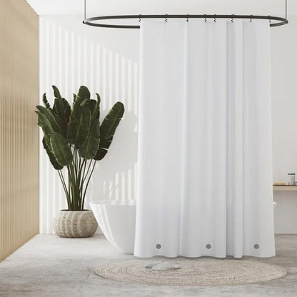 PEVA Plastic White Shower Liner 47 x 64 inch RV Shower Curtain for Travel Trailer-Camper Shower CurtainWashable - color: Pure White, size: 47"W x 64"L (Pack of 1)