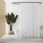 PEVA Plastic White Shower Liner 47 x 64 inch RV Shower Curtain for Travel Trailer-Camper Shower CurtainWashable - color: Pure White, size: 47"W x 64"L (Pack of 1)