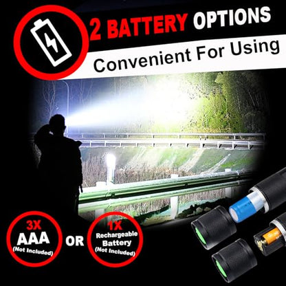 1 Mode Flashlights 4 Pack, Bright Zoomable LED Tactical Flashlight High Lumens, Water Resistant Portable Pocket Flash Light for Emergency, Camping Essentials, Gift - SL2000 - size: 4 Pack