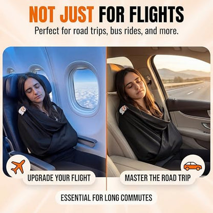The Slyng-Premium Travel Blanket System – Airplane Sleep Support, Blanket Body Sling for Deep Sleep | Ultra-Soft, Breathable, Compact Carry-On Travel Essential for Long Flights and Car Road Trips - size: 1-pack