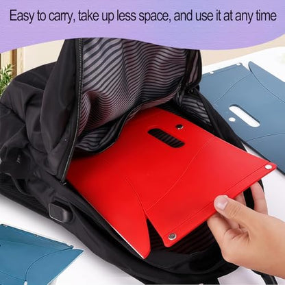Foldable Stool Portable Chair Lightweight Collapsible Camping Hiking Stools,Small Folding Travel Chairs for Fishing Hiking Tours BBQ Parties Subway Squatty Potty (Red) - color: Red
