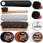 Black Brown Shoe Polish for Leather Mink oil Boot Care Shoe Shine Kit Saddle Soap Leather Conditoner Cream Clearner KitBirthday Gifts for Men Women