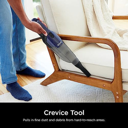 Shark Cyclone PET Handheld Vacuum | HyperVelocity Suction | Powerful Pet Hair, Home & Car Cleaning | USB Rechargable| Lightweight | Crevice Tool & Multi Surface Pet Tool | Navy Blue/Grey | CH701 - style: Cyclone w/ 2 attachments