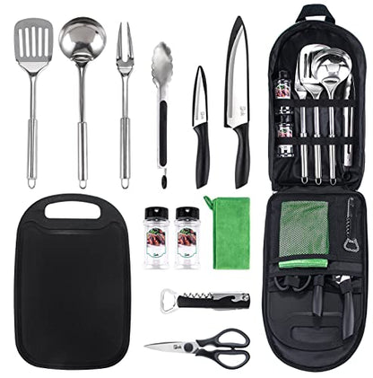 Pak Camping Cookware, Camp Kitchen, Camp Cookware, Camping Utensils Set, Camping Kitchen Set, Camping Cooking Set, Camping Cooking Utensils, Camping Cookware Set, Camping Accessories Cooking, RV Camp - style: Essentials Kit