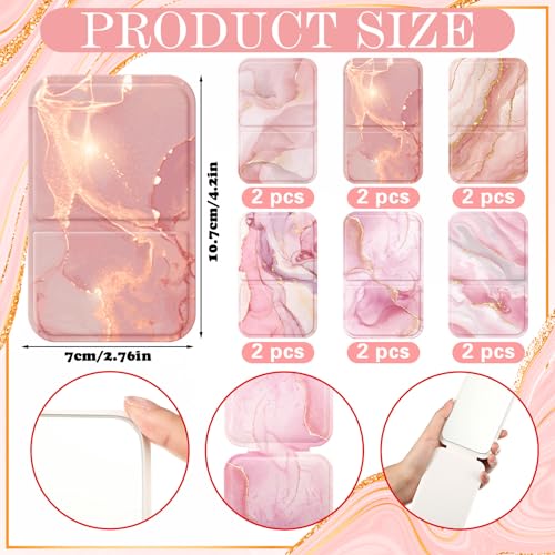 Geelin 12 Pcs Compact Mirror Bulk Mini Pocket Mirrors for Women Travel Folding Mirror Portable Hand Mirrors for Graduation Party Gift Camping Office Home(Marble) - style: Marble