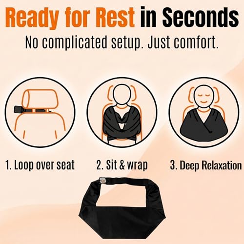 The Slyng Two Pack-Premium Travel Blanket System – Blanket Body Sling for Deep Plane Sleep | Full-Body Support, Breathable, Compact Carry-On Travel Essential for Long Flights and Car Road Trips - size: 2-pack