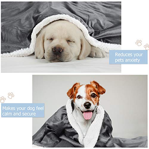 Kritter Planet Dog Blankets for Small Dogs, Soft Puppy Blanket, Pet Blankets for Cats, Lightweight & Washable, Perfect for Dog Beds, Car Seats, Creat, 30x40 inches - color: Grey