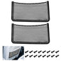 2 PCS Car Net Pocket, ABS Plastic Frame Cargo Net Storage Car Pockets Phone Net, Cars Mesh Nets Pockets with Screws for Auto, RV, Boat, and Camper Storage Nets (15.7 x 7.9 Inch) - size: 15.7 x 7.9 Inch