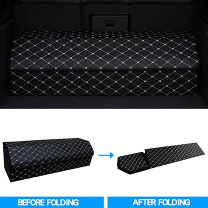 Car Trunk Organizer For Mercedes-Benz GLS 550 - Custom Fit,All-Season Use，Large Space Outdoor,Adjustable Partition Design,Leather,Velcro,For Mercedes-Benz GLS 550 2017-2019 - size: For GLS 550 2017-2019