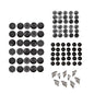 EZ Snap No-Drill Snap Fasteners Kit - Snap Kit for Exterior Shades, RV Skirting, and Boat Tops, Adhesive Studs, Caps, and Pins - DIY Professional Results with No Specialized Tools - 30pc Black Set - color: Black Snaps