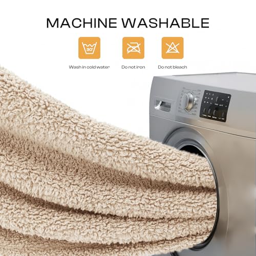 1 Pack 3 Calming Blankets Fluffy Premium Fleece Pet Blanket Soft Sherpa Throw for Dog Puppy Cat Beige/Black/Grey Large (41" x31'') - color: Beige/Black/Grey, size: Large (Pack of 3)