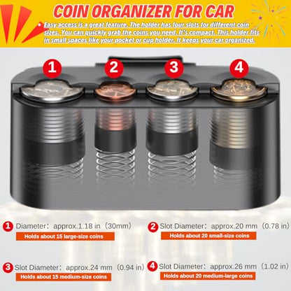 Extra Hanging Car Door Window Drink Coffee Cup Holder with Storage Organizer Tray | Coin Holder Change Organizer Fits Most Vehicles, Trucks Interior Car Gadgets Accessories - style: Car Door Cup Holder & Coin Organizer