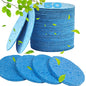 METUUTER 50 PCS Compressed Facial Sponges for Estheticians- 100% Natural Cellulose Face Sponge Professional Cosmetic Spa Sponges for Face Cleansing, Massage, Pore Exfoliating, Mask, Makeup Removal - color: Blue
