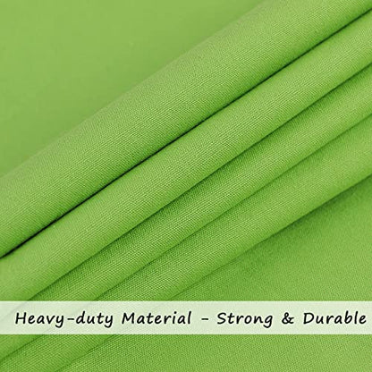 Cotton Canvas Laundry Bag with Handles & Drawstring Straps, Heavy Duty Extra Large Laundry Bags for Laundromat and Household, 25.5x34 Inch, Green - color: Green