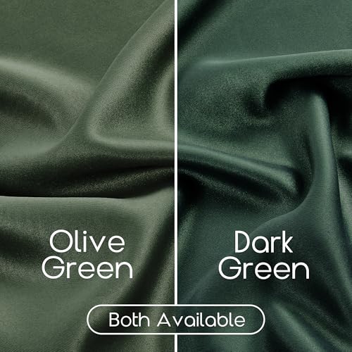 SHINELAND Emerald Green Blackout Thermal Insulated Curtains for Bedroom, Rod Pocket Heat Light Blocking Window Curtain Panels, (52 by 45 Inch Length,2 Panels) - color: Emerald Green, size: 52"W x 45"L (Pack of 2)